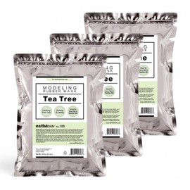 estheSKIN (3 Pack) Peel-Off Modeling Rubber Mask – 35oz (1kg) K-Beauty Skincare, Made in Korea, Hydrating & Firming Facial Treatment, Professional Quality (Pack of 3, 109.Tea Tree)
