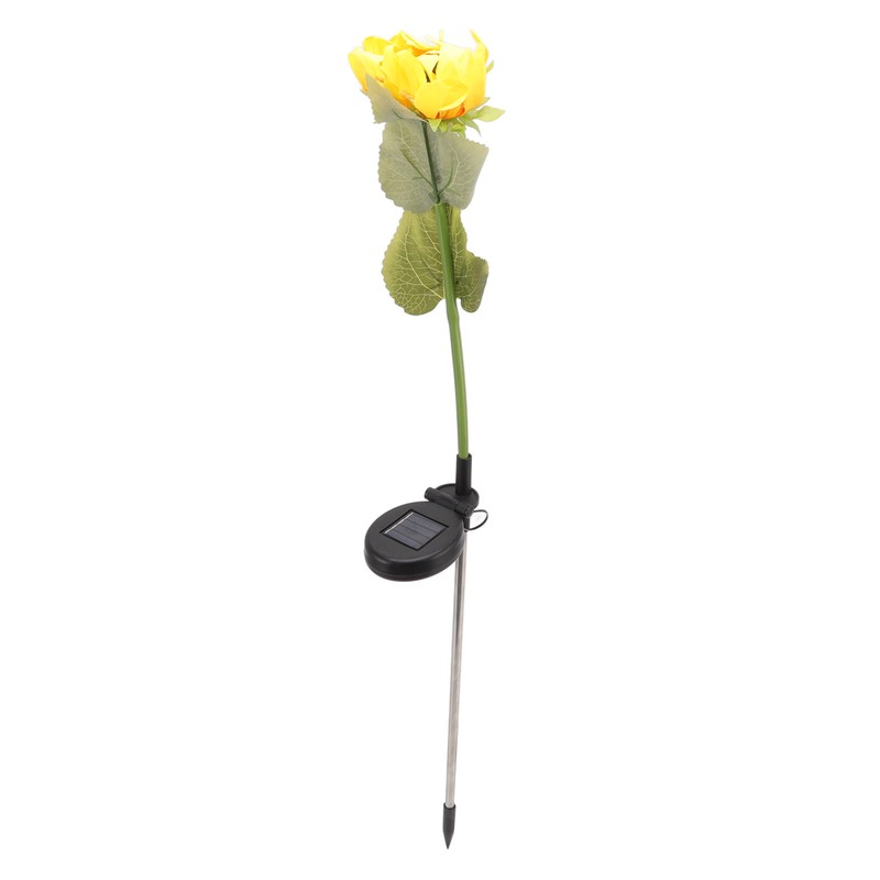 2Pcs Sunflower Solar Lights IP65 Waterproof Low Power Consumption LED