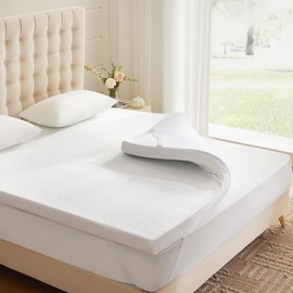 Eiayeebil 3 Inch Memory Foam Mattress Topper Twin, Memory Foam Pad with Removable & Washable Cover, Bed Topper for Back Pain, Non-Slip Ventilated Design, Twin Size