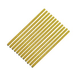 REPAIROCK Universal Bling Car Vent Outlet Trim for Women, Rhinestone Car Interior Parts, Air Conditioner Vent Outlet Trim Decoration Strip, PVC Rhinestone, Yellow, 12Pcs Auto Replacer