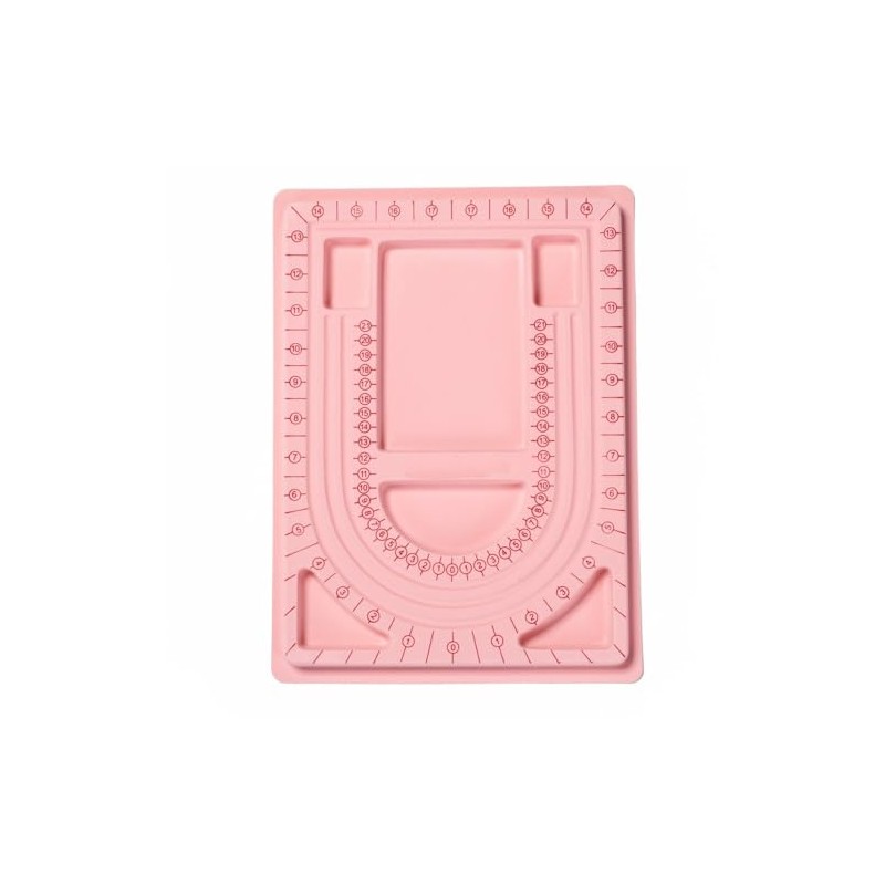 DanLingJewelry 1Pcs Pink Bead Board 24x33cm Design Beading Board Tray