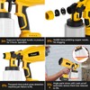 Cordless Paint Sprayer with Battery Power 2 of 2000mAh 2