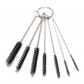 AWAVM Nylon Cleaning Brush 7-Piece Set - Small Pipe Cleaning Pins, Test Tube Brush, Elastic Pipe Pins Suitable for Narrow Mouth