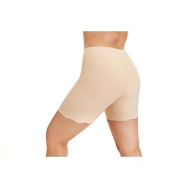 WEASIC Anti Chafing Shorts Women Chub Rub Shorts, Cycling Shorts Women, Snag Tights Shapewear Shorts Under Dress Ladies Safety Boxer Shorts(1*Black+1*Skin+1*White,XXL)