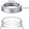 4 Pieces 70mm Mason Jar Replacement Rings or Tops Durable