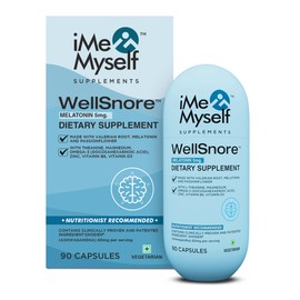 iMeMyself WellSnore 90 Vegan Capsules | Natural Sleep & Relaxation Support Blend with Plant-Based & Nutrients