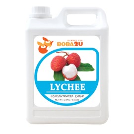 BOBA2U CONCENTRATED SYRUP LYCHEE 5.5 LBS
