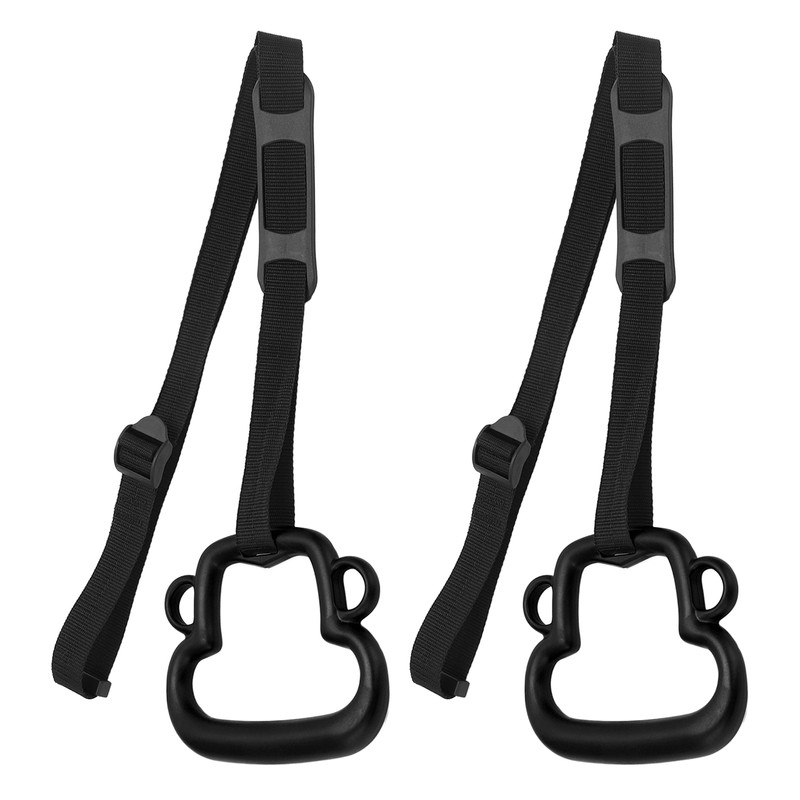 1Pair Children Gymnastic Rings with Adjustable Straps Kids Exercise Pull