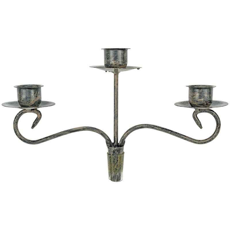 Wine Bottle Candle Holder Topper Candelabra – 3 Taper Candle