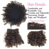 Allyreetress Afro Puff Drawstring Ponytail Extensions with 2 Bangs Pineapple