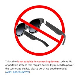 NEXHYPE DisplayPort to USB-C Cable 8K@60Hz, DP to Type-C Male Cable Adapter 6.6ft Converter for Apple Studio Display, USB-C Display Device Conversion Cable – Not Compatible with Any AR Device