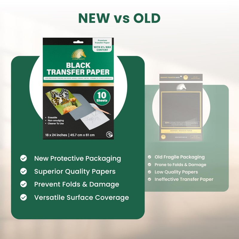 MyArtscape Graphite Transfer Paper, 18" x 24" - 10 Sheets
