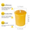 TELOSMA Natural Beeswax Votive Candles in Bulk - Small Beeswax