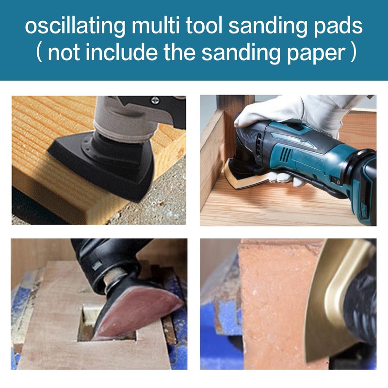 Alppihym Pack of 4 Delta Sanders Multitool Sanding Plate 80