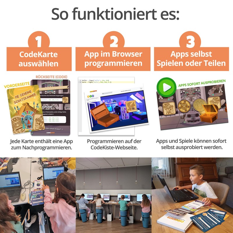 CodeKiste 6 - Programming For Children - Kingdom of Dinosaurs