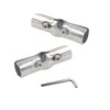 AUXBC 2Pcs OD 1"(25MM) Joint Pipe Clamp, Structural Pipe Connector