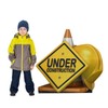 Advanced Graphics Under Construction Sign Life Size Cardboard Cutout Standup
