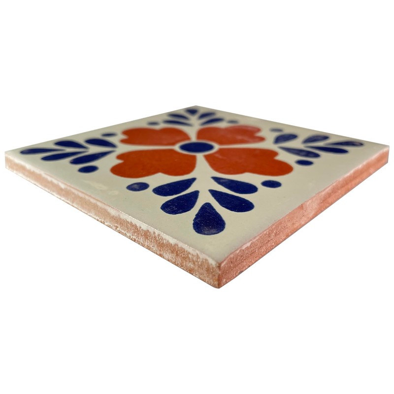 4.2x4.2 9 pcs Terra Tlaquepaque Talavera Mexican Tile