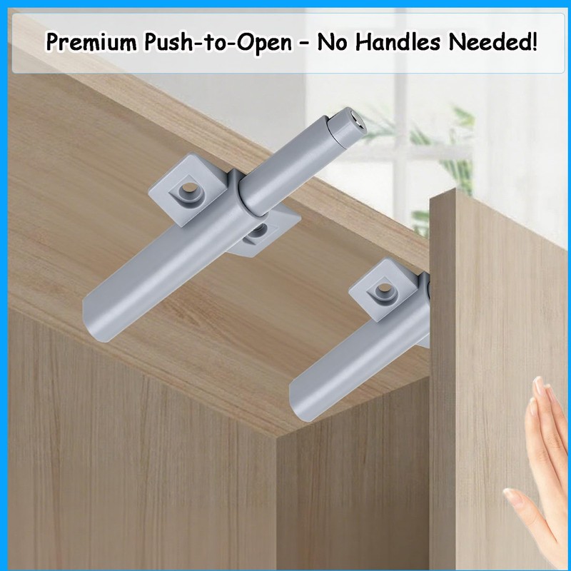 Push To Open Door Latch Cabinet Hardware CBRIVE Magnetic Push