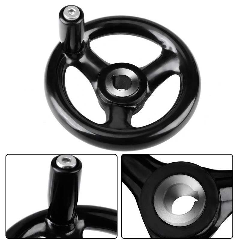 Hand Crank Machine Crank 100 mm Akozon Hand Wheel with
