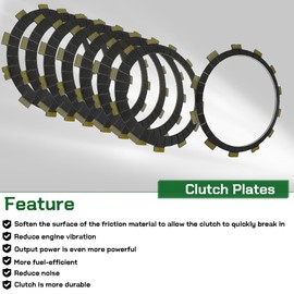 Clutch Kit Heavy Duty Springs & Cover Gasket Compatible with Yamaha R1 YZF-R1 1999-2003