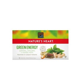 Nature's Heart Te Green Energy, Te verde, ginsen, 30 gramos