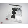 BIKE-label Tank Pad Carbon Look Black Compatible with Yamaha 503017
