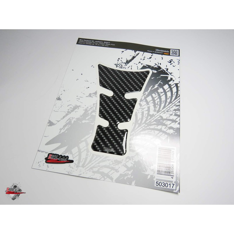 BIKE-label Tank Pad Carbon Look Black Compatible with Yamaha 503017