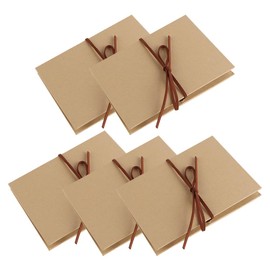 Ieron 5 Pack Scrap Book Photo Album with Writing Space Accordion Scrapbook Stretchable Folding DIY Handmade Adventure Book for Wedding Graduation