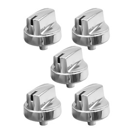 QAGGUM Gas Stove Knobs Compatible with GE PGP9030SL1SS PGP7036DL1BB PGP9036SL2SS Gas Cooktop Knob, Gas Range Knobs Replace WB03X29354 4585908 PS12296156 AP6327766, 5 Pcs
