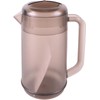 Motuji Industrial PUO496E Round Water Pitcher, Smoke Brown, Polycarbonate Resin,