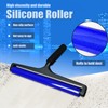 12 Inch Washable Reusable Silicone Lint Roller, Anti-Static Sticky Dust