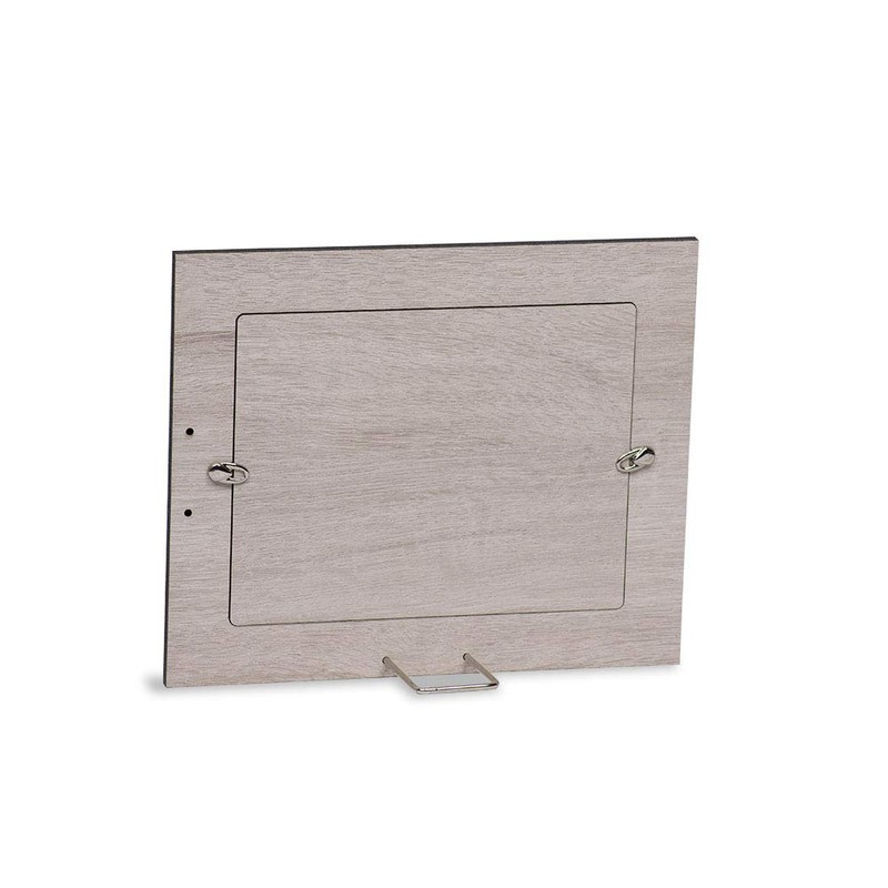 Mareli Table Photo Frame Tropical Faux Leather Red Suitable for