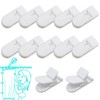 Kingwee Thumb Shower Curtain Clips, Shower Splash Guard Holders, Bathtub