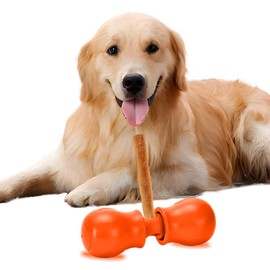 YXIRENE 2024 Upgraded Bully Stick Holder for Dogs, Dog Treat Chew Holder, Fits All Dog Sizes，Security Hold Device, Small/Orange.