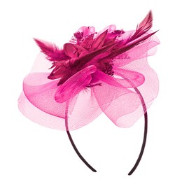 jbluelover Women's Wedding Hat, Bride/Hair Ornament, Headdress, Hair Accessory, European Style, with Feathers, Pearl, Lace, Clip-Type, Floral Pattern, Stylish, Bridal Supplies, Parties, Events,