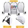 100 Pcs Sublimation Drawstring Bags Bulk White Blank Drawstring Backpacks
