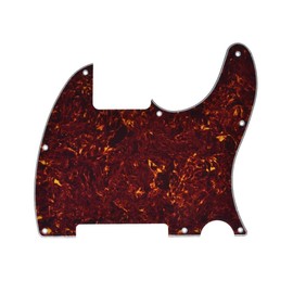 KAISH 8 Hole Tele Blank Guitar Pickguard Tele Pick Guard Scratch Plate for Telecaster Esquire Vintage Tortoise