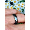 Genuine Magnetic Hematite Rings, 3 Rings in Each Order, Black