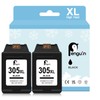 Penguin 305XL Black Printer Cartridges for HP DeskJet 2820e Cartridges