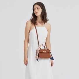 Gleamique Stylish and Trendy Compact Crossbody Bag for Women - Brown, with Strap - Suitable for Carrying Your Essentials