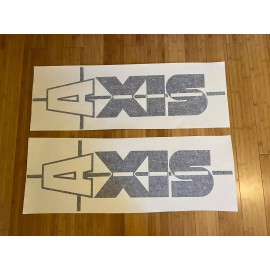 Oracal 651 Axis Wake Boats 36”  Replacement Black (x2) Decals Stickers Wakeboard Wakesurf