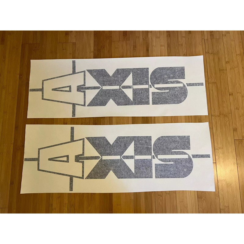 Oracal 651 Axis Wake Boats 36” Replacement Black (x2) Decals