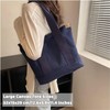 Large Canvas Tote Bag for Women with Pockets, Crossbody Shoulder