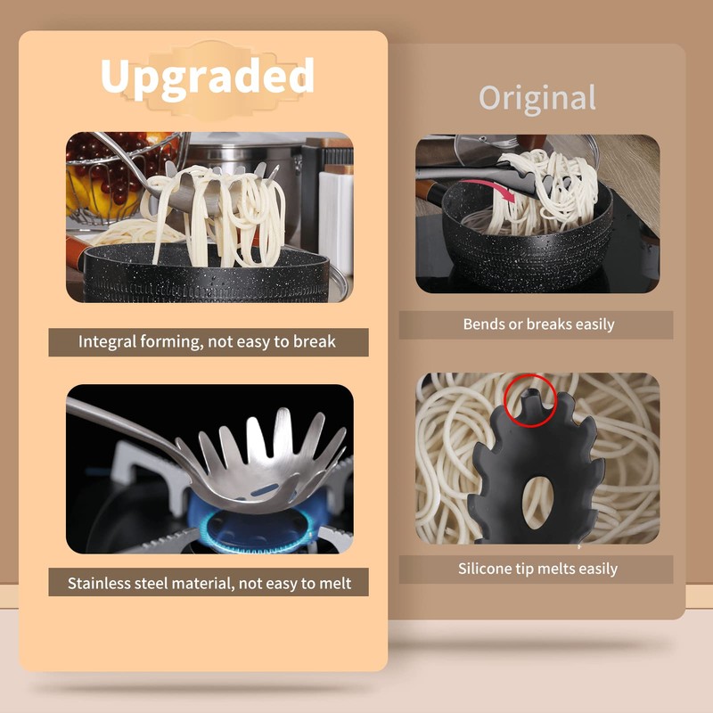 Spaghetti Server, [Rustproof, Integral Forming, Durable] Newness 304 Stainless Steel