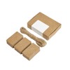 Box.it.pack.it Kraft Paper Gift Tags, Brown, Rectangular 5x3 cm, 100