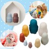 Chivao 8 Pieces Russian Nesting Dolls, Silicone Matryoshka Doll Easter
