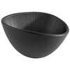 APS 85092 Melamine Bowl Nero Serving Bowl for Quadruple Foods,
