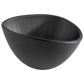 APS 85092 Melamine Bowl Nero Serving Bowl for Quadruple Foods, 14.5 x 12.5 x 8 cm, 0.3 Litres