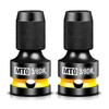 MTO 3/8-Inch Square Drive to 1/4-Inch Hex Socket Adapter, 2PCS